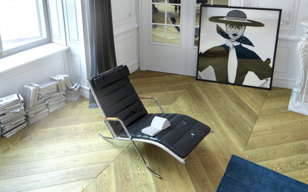 Classic Herringbone Wooden Flooring