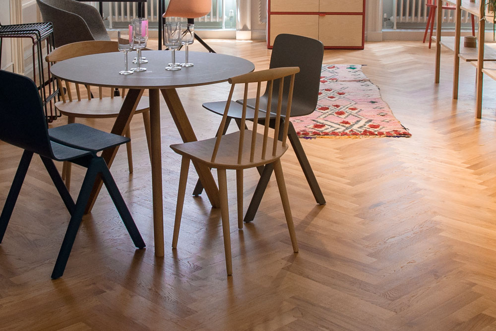 Classic Herringbone Wooden Flooring