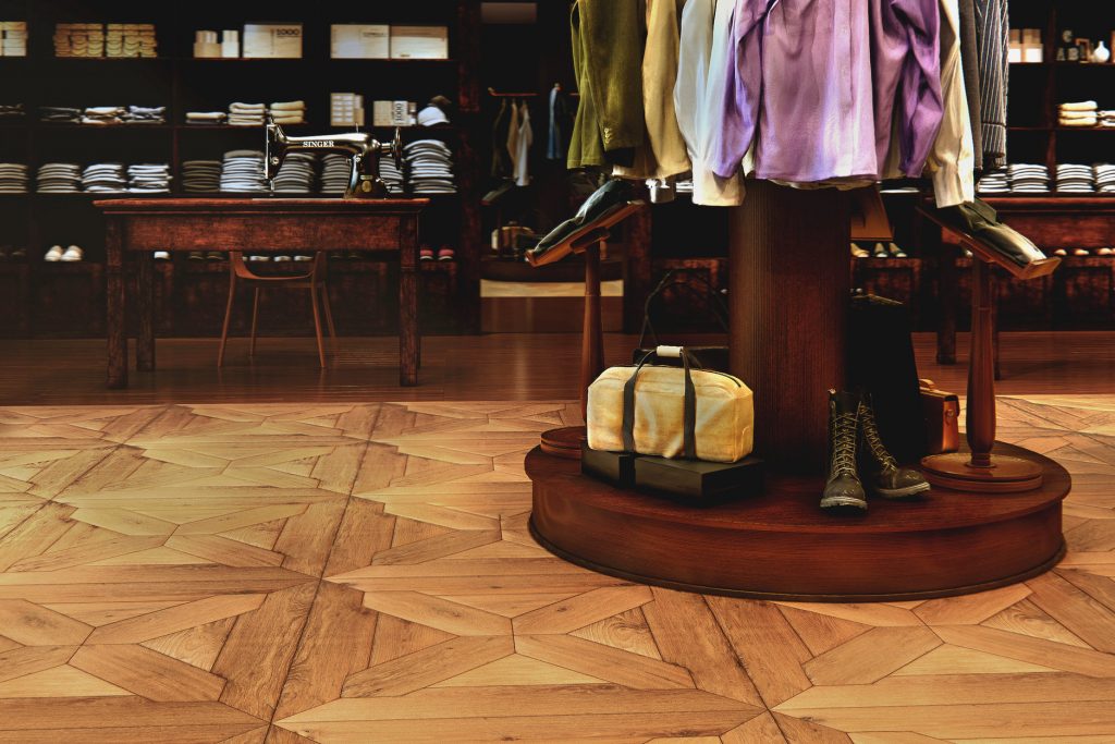 Classic Herringbone Wooden Flooring